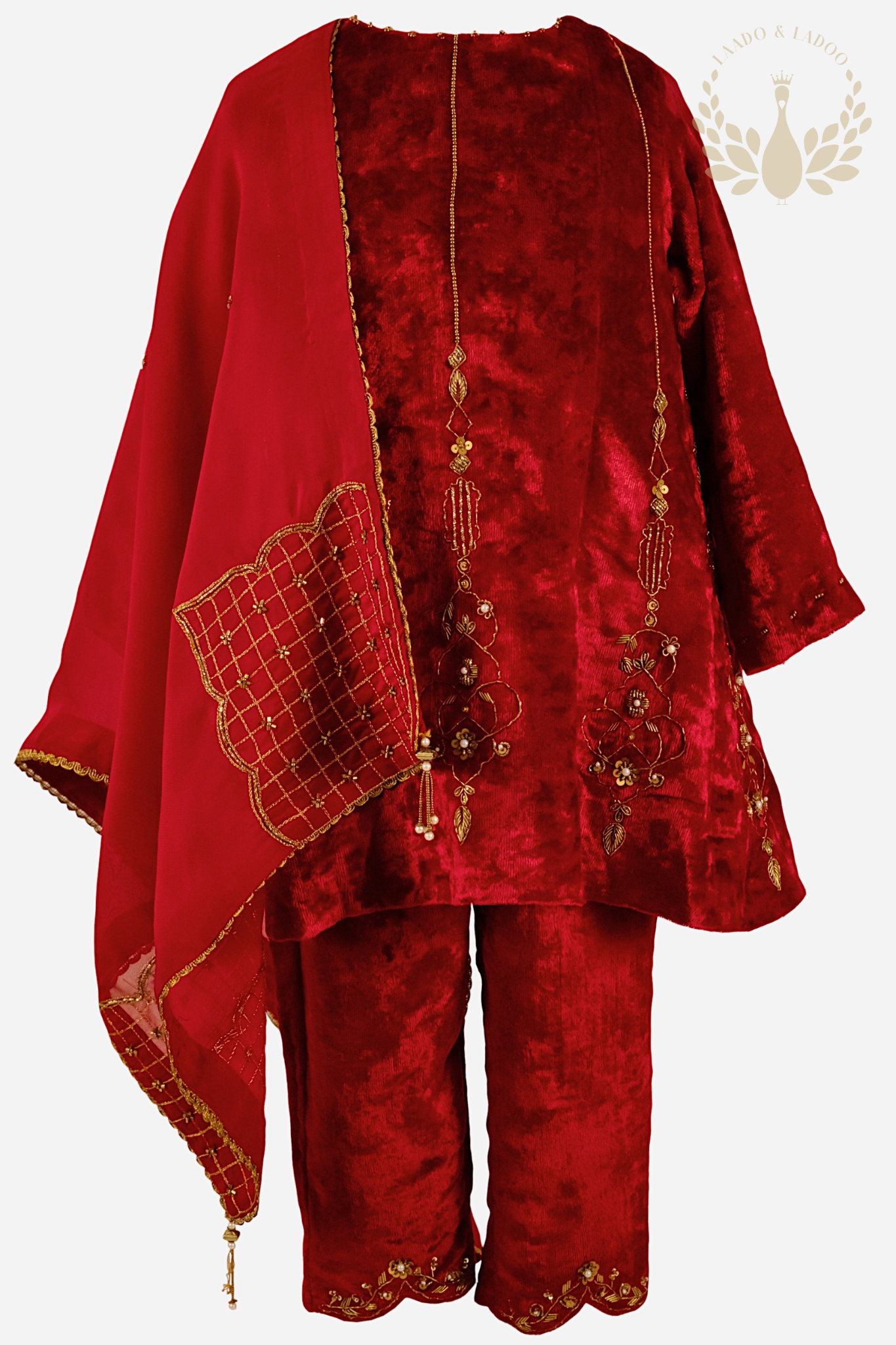 Surkh Pari Red Kurta Set