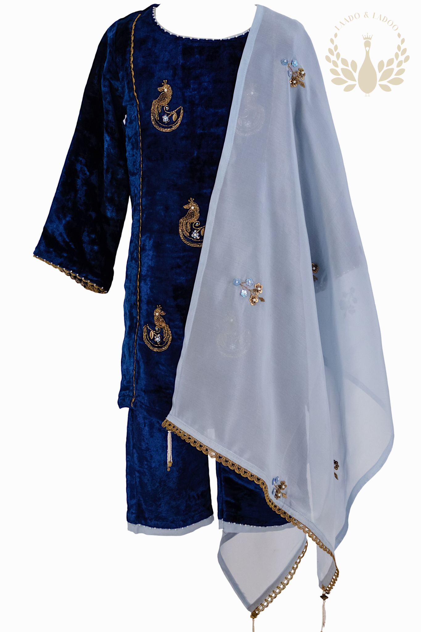 Chenaab Blue Kurta Set