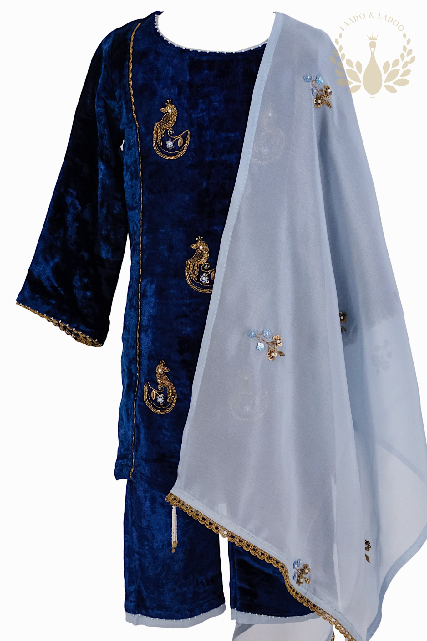 Chenaab Blue Kurta Set