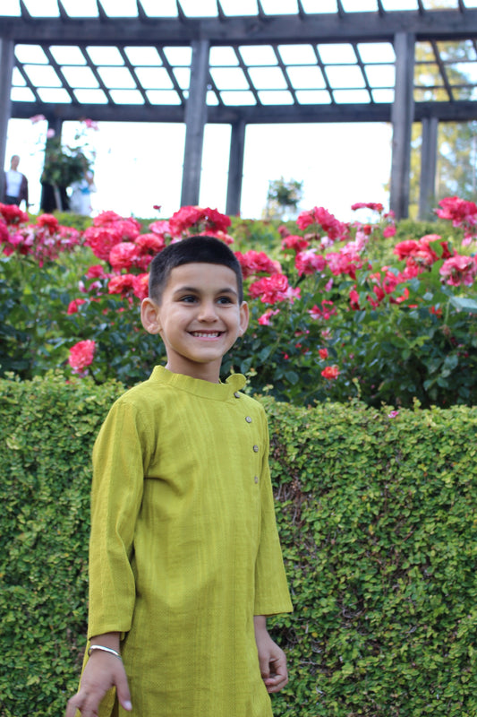 Pista Peda Boys' Kurta Set