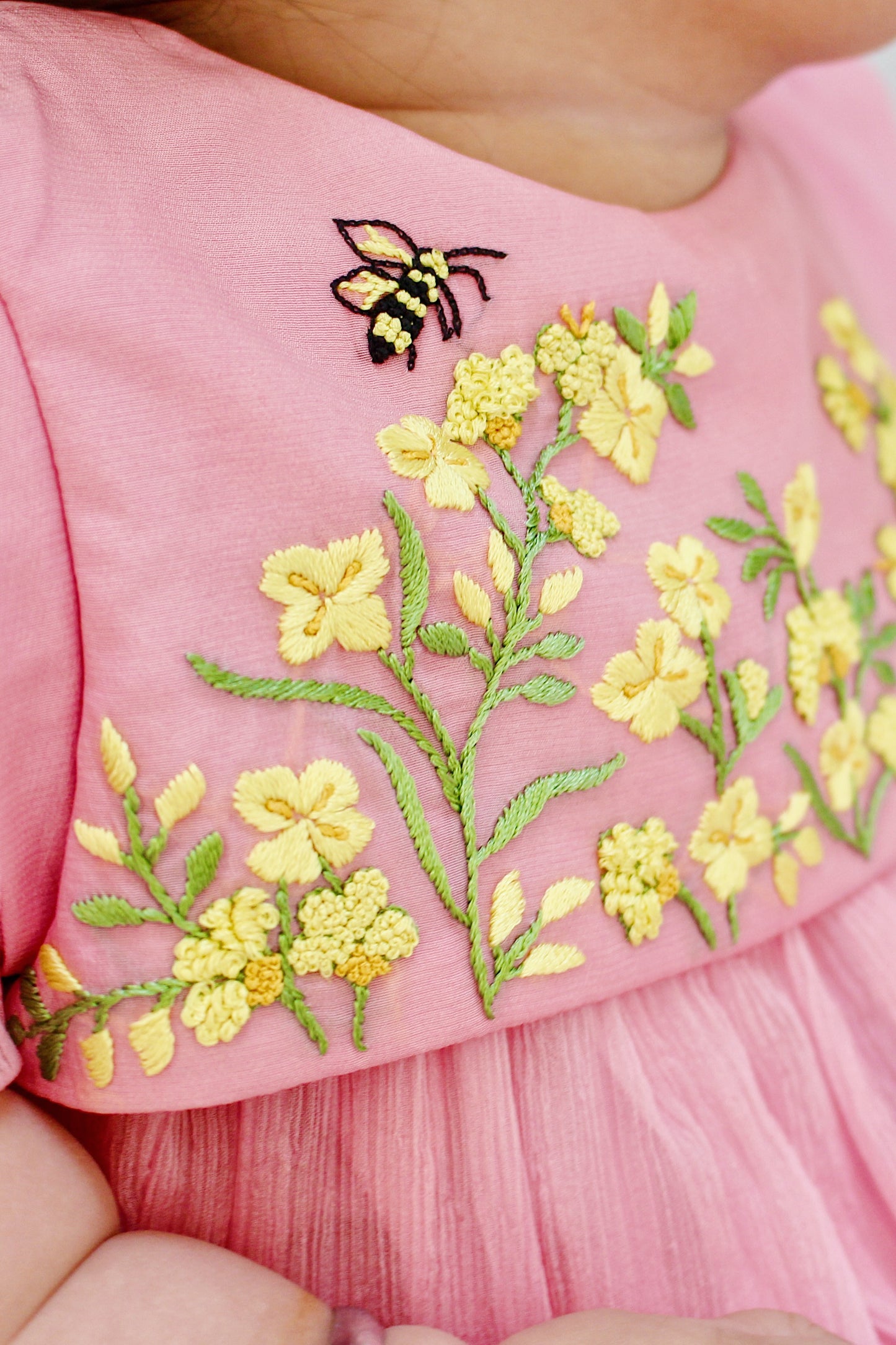 Saras Blossom Pink Baby Girl Romper