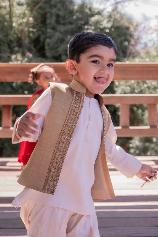 Laado & Ladoo Gold Vest