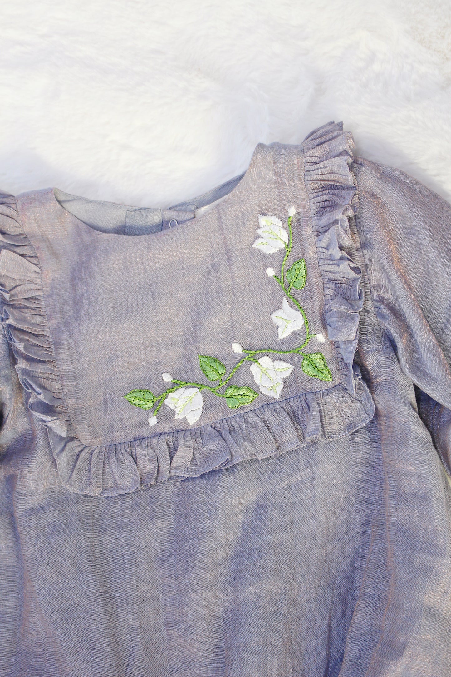 Bahaar Morning Mist Baby Girl Romper