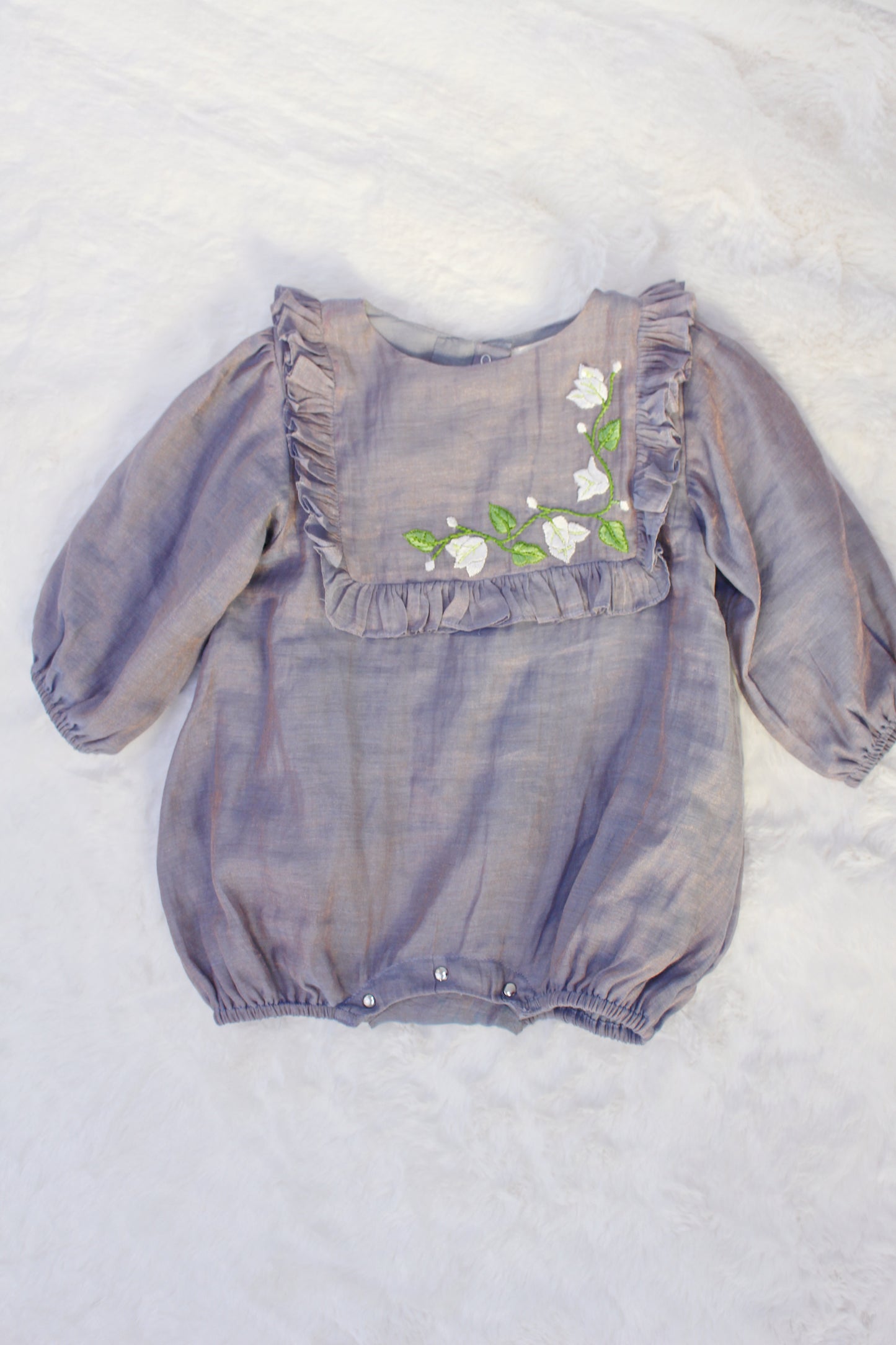 Bahaar Morning Mist Baby Girl Romper