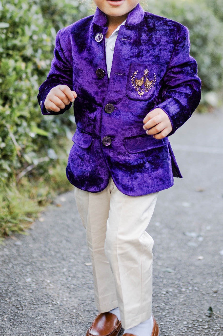 Zorawar Regal Purple Blazer Set