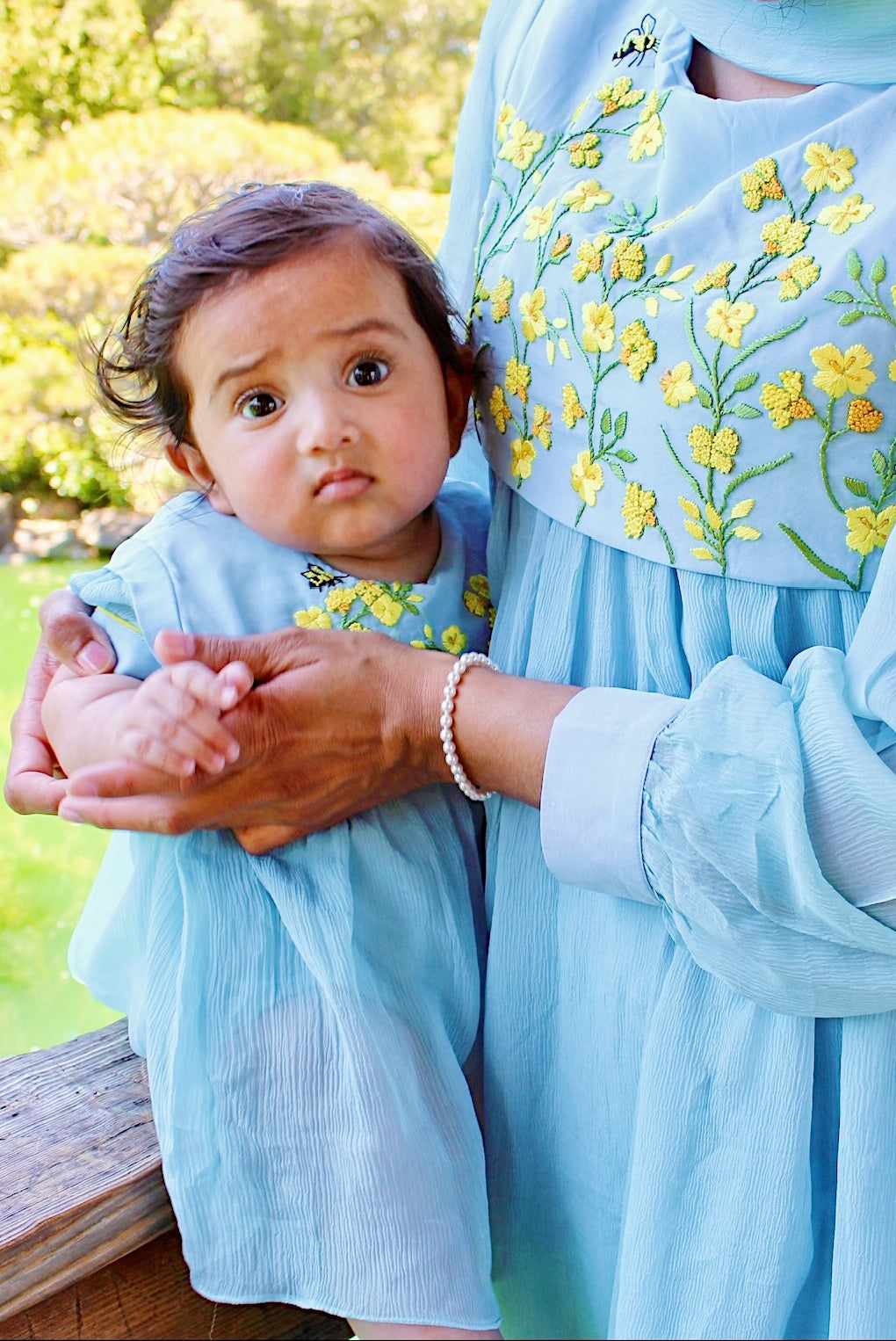 Saras Sky Blue Baby Girl Romper