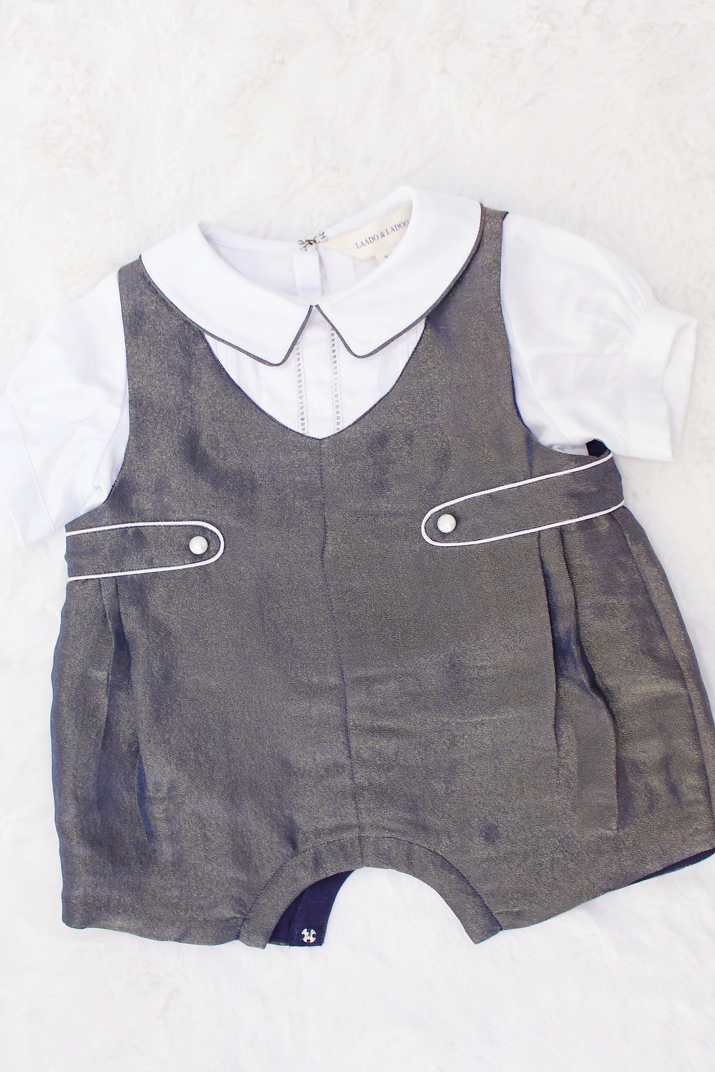 Albela Navy-Gold Baby Boy Romper