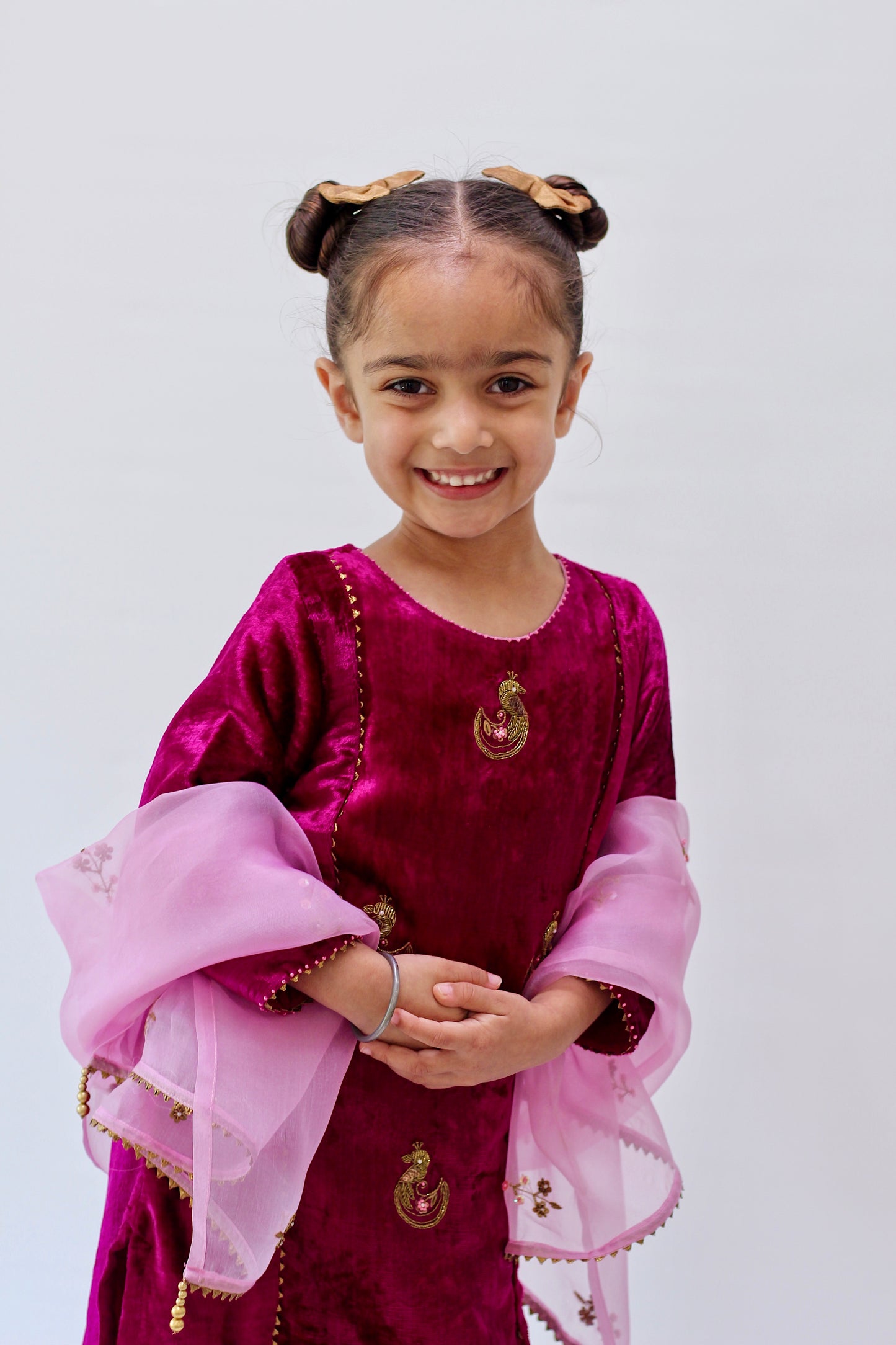 Chenaab Royal Magenta Kurta Set