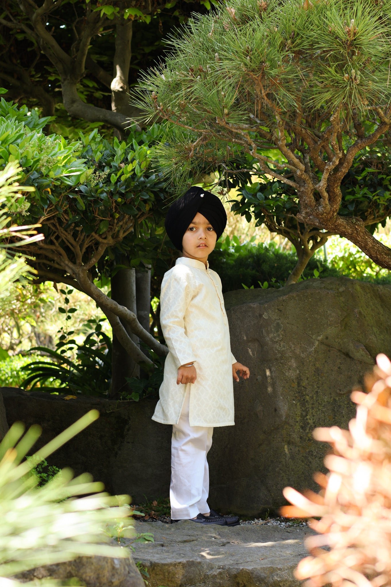 Kaju Katli Boys' Off White Kurta Set