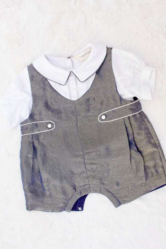 Albela Navy-Gold Baby Boy Romper