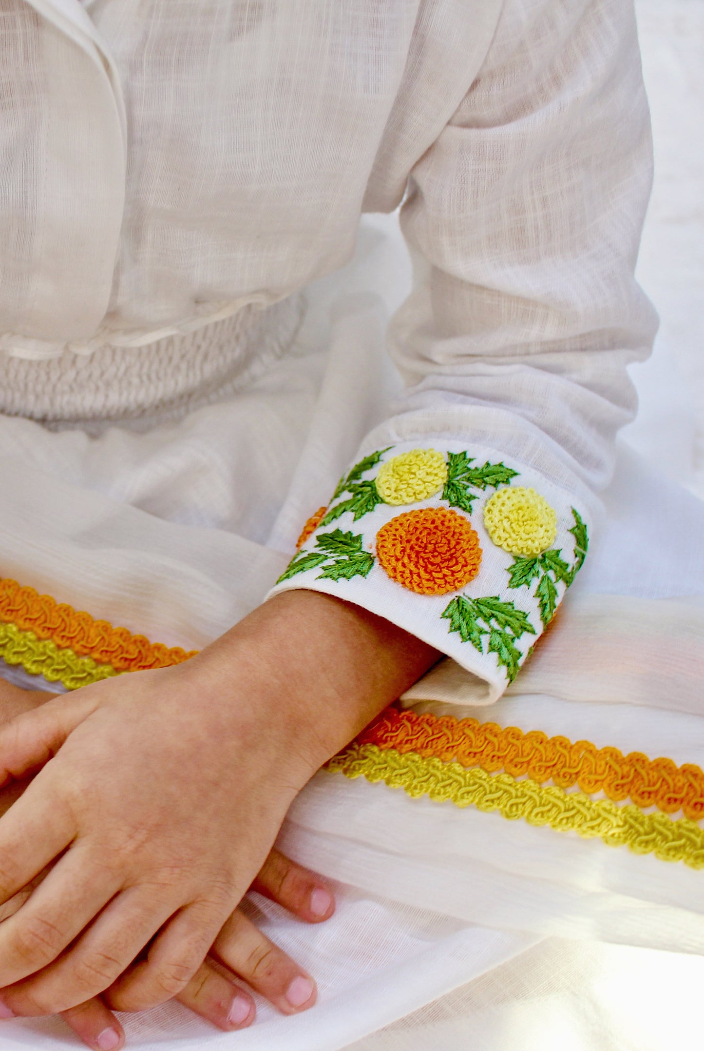 Muskaan White Frock Set