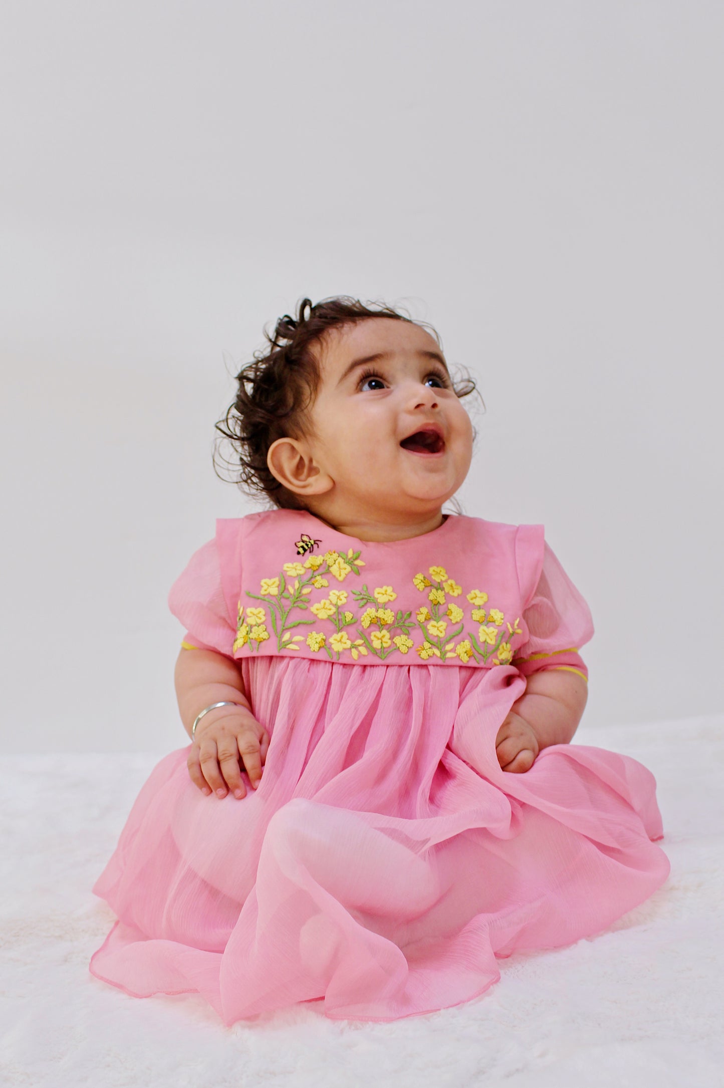 Saras Blossom Pink Baby Girl Romper