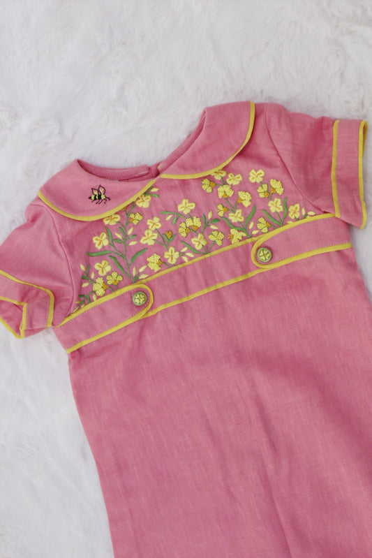Basant Blossom Pink Baby Boy Romper