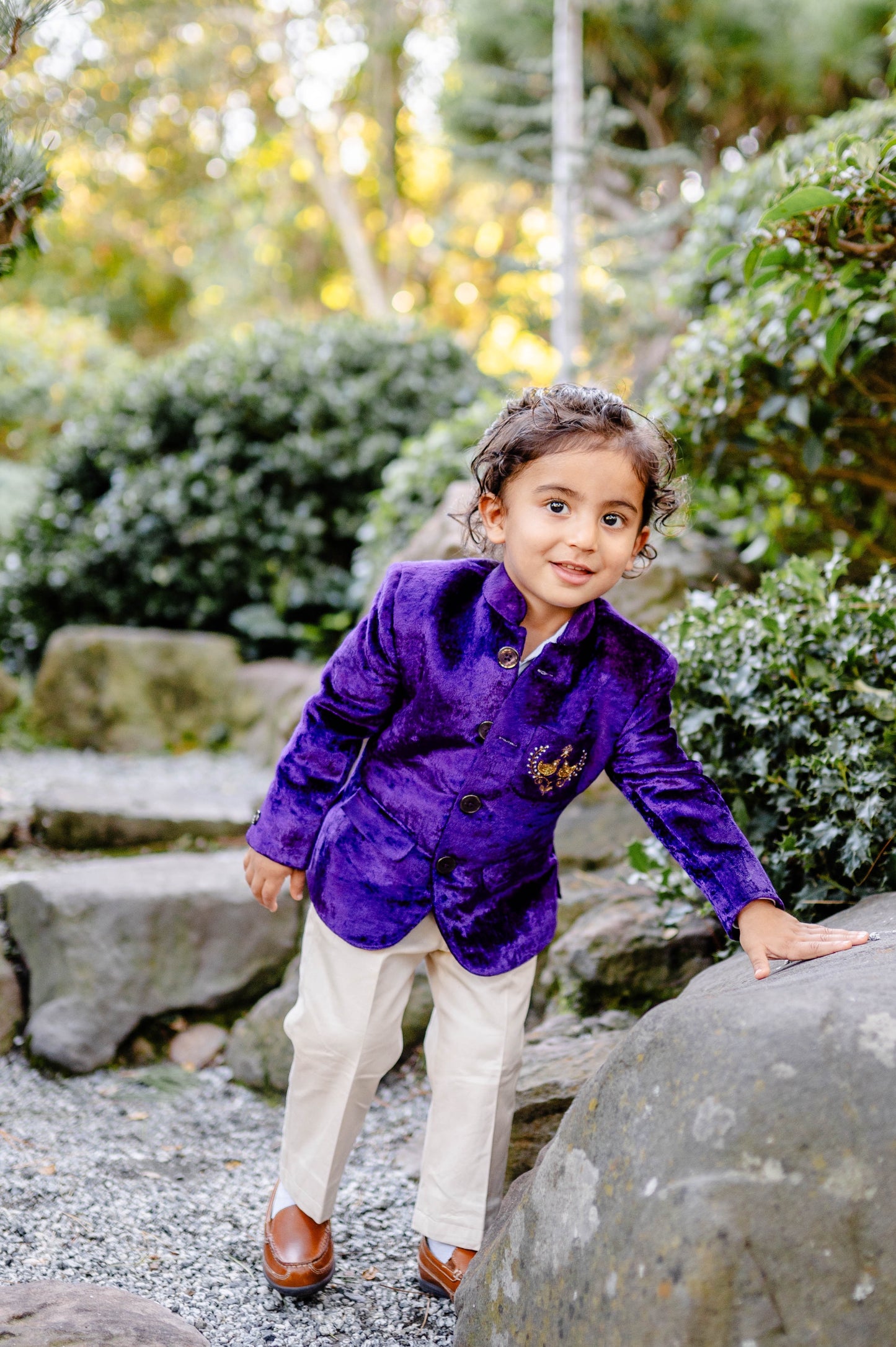 Zorawar Regal Purple Blazer Set