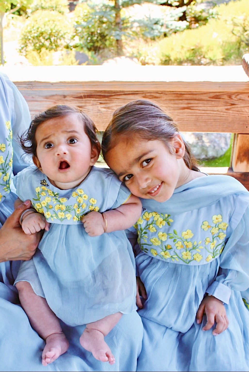 Saras Sky Blue Baby Girl Romper