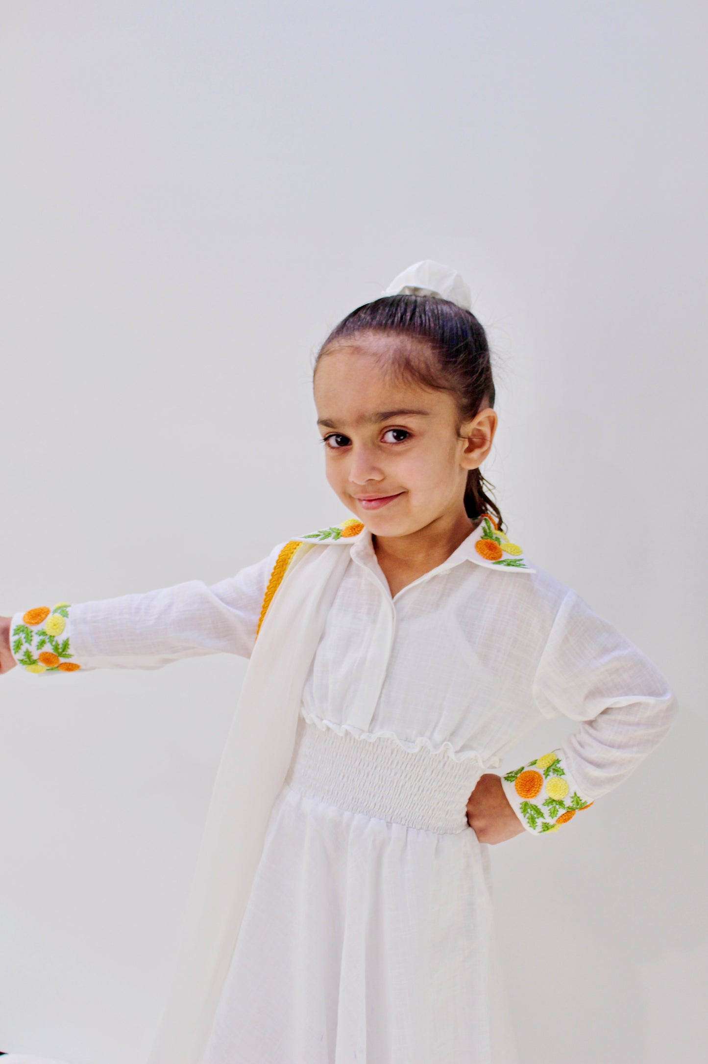 Muskaan White Frock Set