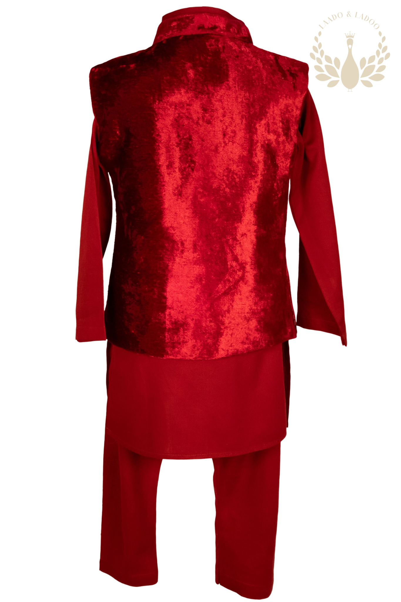 Shehzada Red Kurta Set