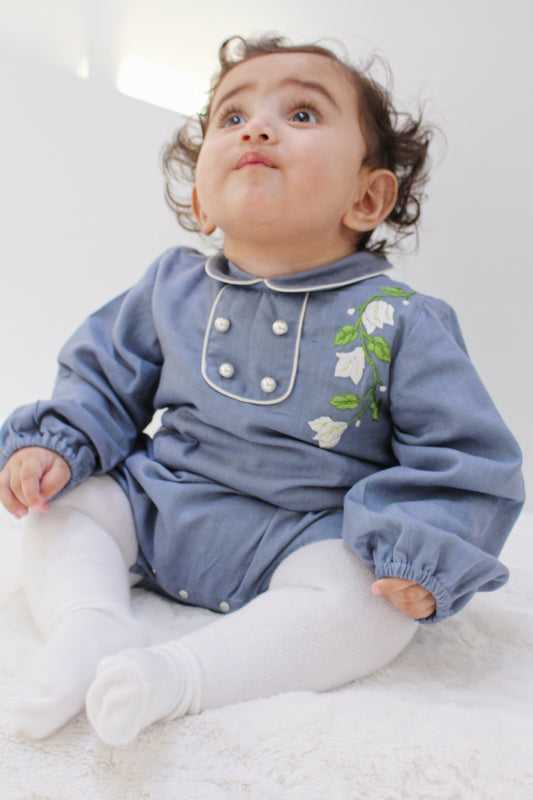Samar Morning Mist Baby Boy Romper